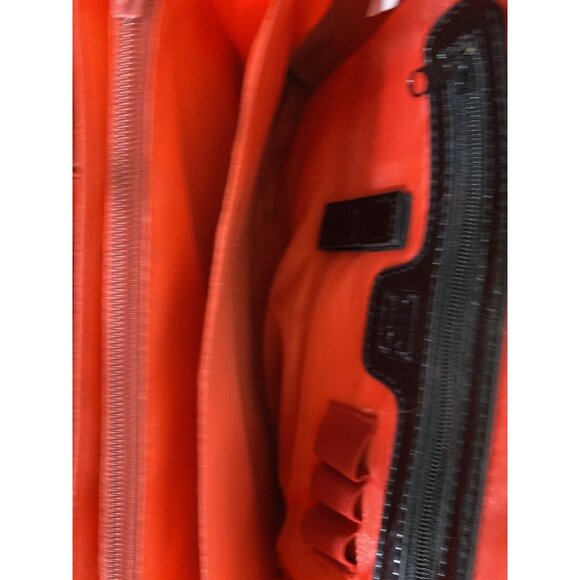 M. C. Marc Chantal Croc Embossed Leather Shoulder Purse Bag Black Handbag - Picture 10 of 16